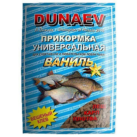 Прикормка "Dunaev классика" (гранулы) 0,9кг Ваниль