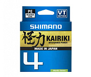 Плетенка Shimano Kairiki 4 PE 150 м 0.10мм 6.8кг зеленая