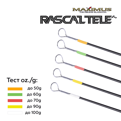 Зимняя удочка Maximus RASCAL Tele 283MH 0,70м до 60гр