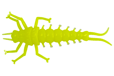 Силиконовая приманка LureMax STONE FLY 1,5"/4,5 см,001-Chartreuse (10 шт)