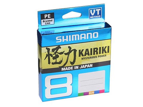 Плетенка Shimano Kairiki 8 PE 150 м 0.06мм 5.3 кг разноцветная