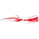 Пилькер Bottom Strike BiColor Pilk 500g #2 White-Fl.Red/GLOW #10/0