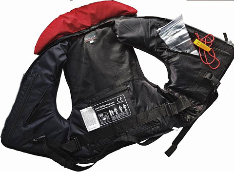 Жилет рыболовный (плавающий) Aqua Sport красный