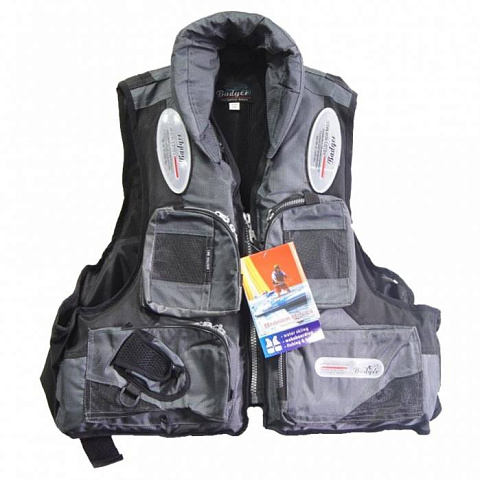 Жилет рыболовный (плавающий) Aqua Sport серый