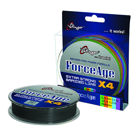 Шнур Stinger ForceAge X4 150м Multicolor 0,12мм