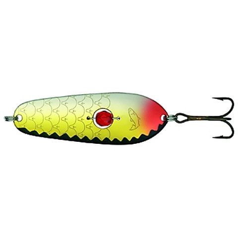 Блесна колеблющаяся Kuusamo Rasanen 70/20 с камнем BL/Ye-S