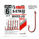 Крючки для микроджига Fanatik S-57 RED #6 (6шт)