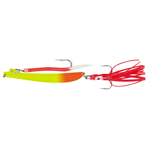 Пилькер Bottom Strike BiColor Pilk 700g #1 Fl.Yel-Fl.Or/GLOW #10/0
