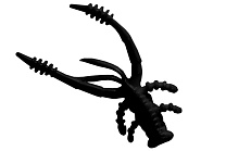 Рачек LureMax VOODOO BUG 2''/5см, LSVB2-006 Black (10 шт.)