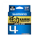 Плетенка Shimano Kairiki 4 PE 150 м 0.10мм 6.8кг серая