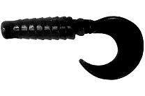 Твистер LureMax Ebisu 2,5"/6,5см, LSE25-006 Black (10 шт.)