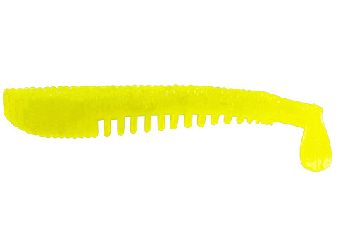 Виброхвост LureMax YOBBO 2,5" / 6см, LSY25-001 Chartreuse (10 шт.)