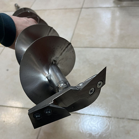 Шнек титановый телескопический под шуруповерт 130мм