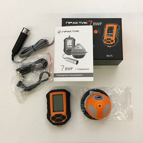 Эхолот Практик 7 BWF (Wi-Fi) Маяк+Блок+Проводной датчик