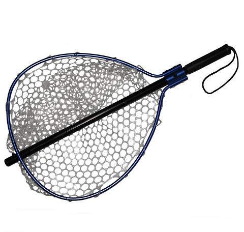 Подсачек EcoPro синий (A 060) силиконовая сетка 44*39см рукоятка 1.09м