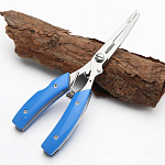 Щипцы рыболовные многофункциональные 16 см синяя ручка