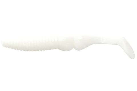 Виброхвост LureMax BUTCHER 4''/10см, LSB4-020 Glow White  (10 шт.)