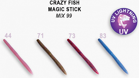 Червь Crazy Fish Magic stick 5.1" 32-130-M99-6