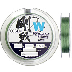Шнур Gosen W4 braid 150м #0.6 0,132мм/4кг зеленый