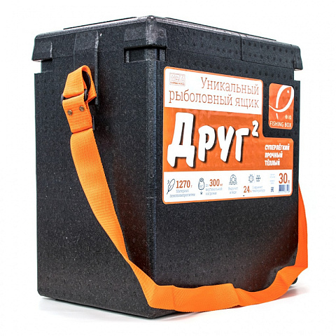 Рыболовный ящик Camping World Друг-2 30 л черный (до 300кг)