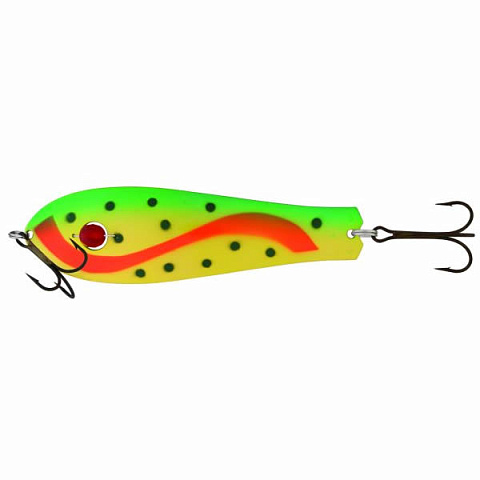 Блесна Kuusamo Professor 1, 115/27 с камнем BL/FR/GR/FYe-C