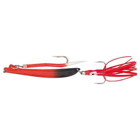 Пилькер Bottom Strike BiColor Pilk 1000g #3 Fl.Red-Black/GLOW #10/0