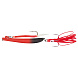 Пилькер Bottom Strike BiColor Pilk 1000g #3 Fl.Red-Black/GLOW #10/0