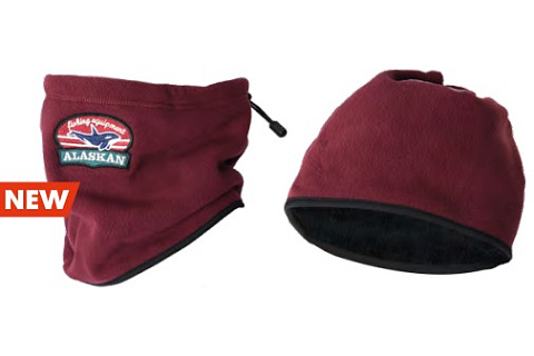 Шарф-трансформер Alaskan флисовый бордовый