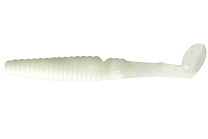 Виброхвост LureMax SPY 4''/10см, LSSY4-009 White UV (7 шт.)