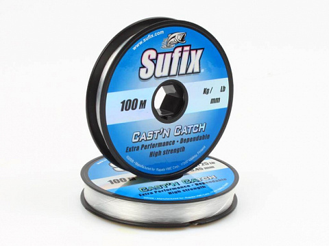 Леска Sufix Cast'n Catch x10 прозрачная 100-1000м 0.25мм 3,3кг