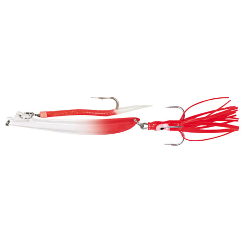 Пилькер Bottom Strike BiColor Pilk 500g #2 White-Fl.Red/GLOW #10/0