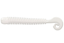 Червь LureMax CHEEKY WORM 2,5''/6см, LSCW25-009 White UV (10 шт.)