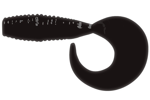 Твистер LureMax TEASER 2''/5см, LST2-006 Black (10 шт.)
