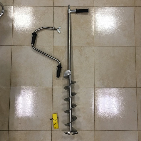 Ледобур титановый ЛСЗ под шуруповерт 150мм (Rapala)