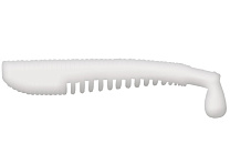 Виброхвост LureMax YOBBO 2,5" / 6см, LSY3-009 White UV (10 шт.)