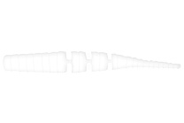 Силиконовая приманка LureMax STITCH STICK 1,5''/4,5см, LSSS15-015 White (10 шт.)