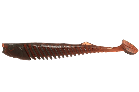 Виброхвост LureMax VISHNU 4''/9 см, 003 - Motor Oil (5шт)