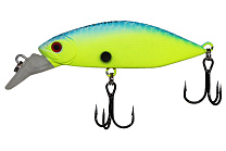 Воблер LureMax Crash Minnow 55S-015-Blue Canary, 6,6гр, тонущий