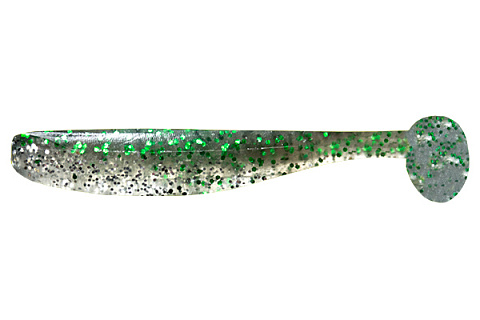 Виброхвост LureMax SLIM SHAD 4''/9,5см, LSSLS4-07-012 Pearl Shad (7 шт.)
