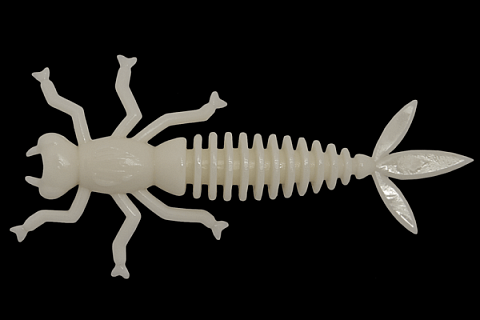 Силиконовая приманка LureMax KARAKATITSA 2''/5 см, 009 - White UV (8шт)