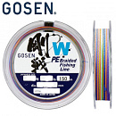 Шнур Gosen W4 braid 150м #0.8 (0,153mm) 4,6kg цветной
