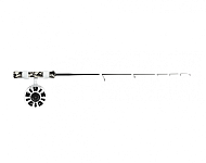 Зимняя удочка Rapala Flatstick с катушкой и леской FS11L3528M